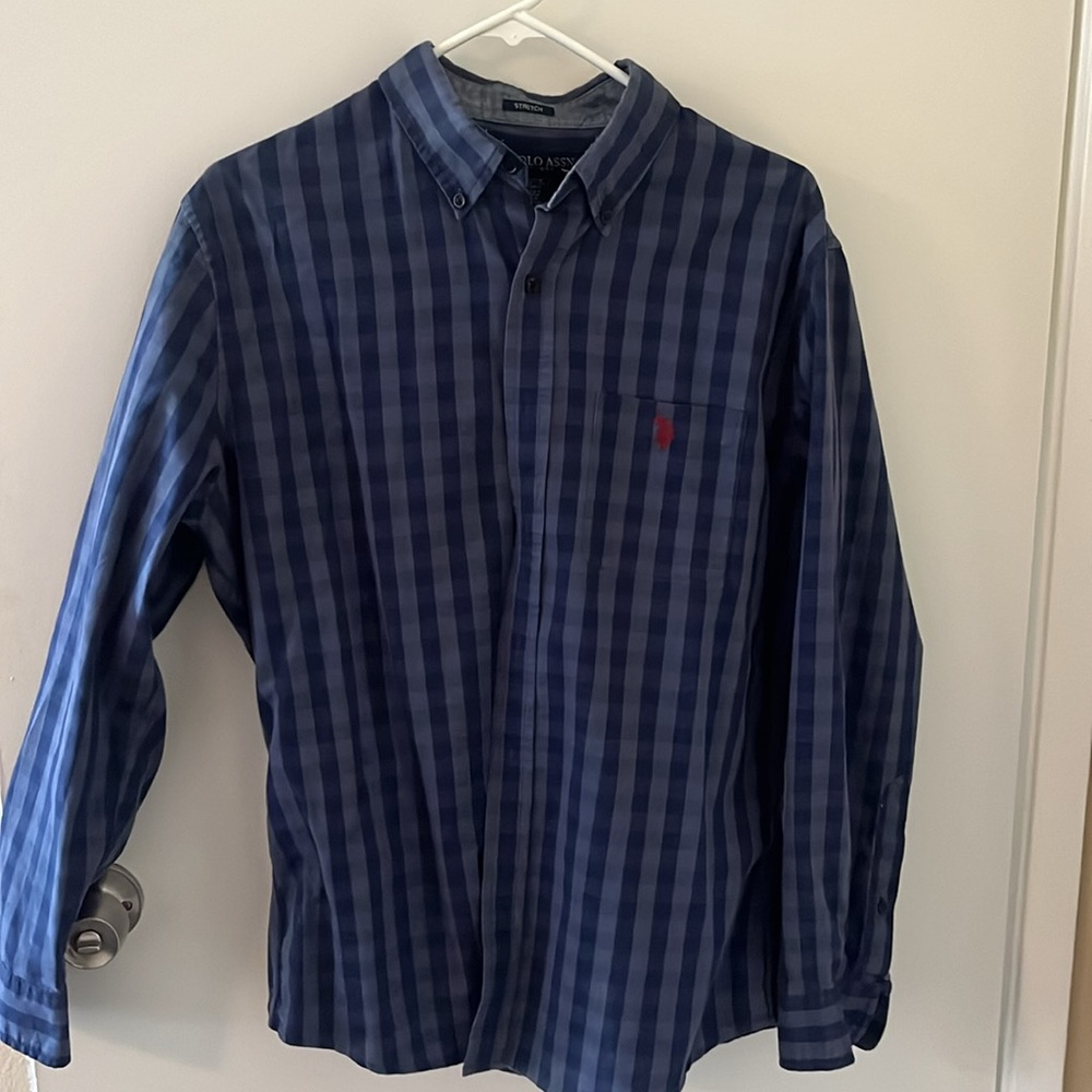 Mens U.S. Polo Assn.® Button Down Woven Shirt - - Picture 2 of 6